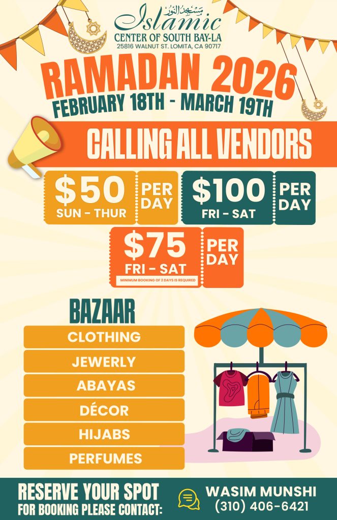 ICSB-LA RAMADAN VENDOR