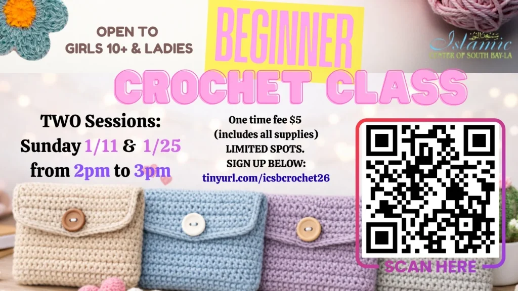 ICSB-LA SISTER CROCHET CLASS SESSIONS 1