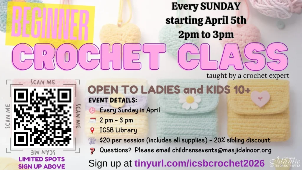 ICSB-LA 4 WEEK CROCHET CLASS