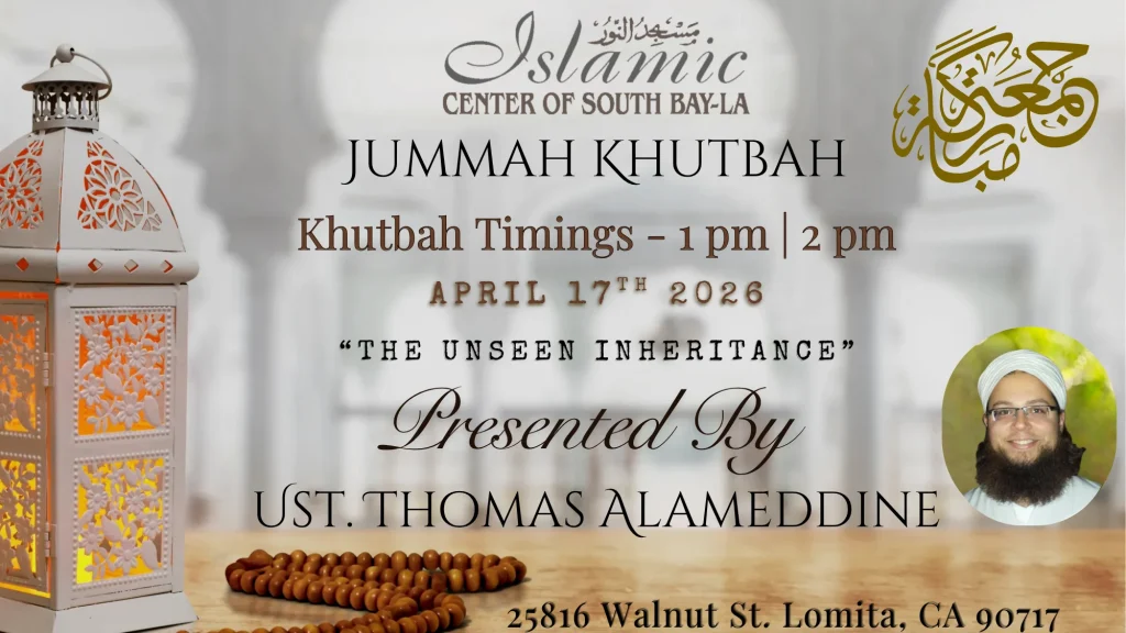 ICSB-LA FRIDAY KHUTBAH